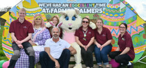 Easter events team at Farmer Palmers Dorset farm park